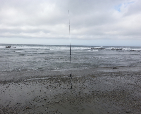Pesca en Asturias desde pedrero