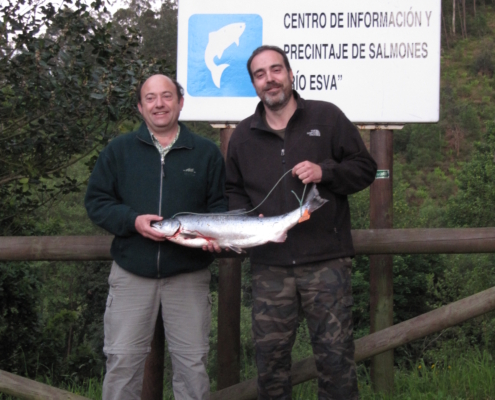 Pesca de Salmón en el Esva, Coto de Piedra Blanca