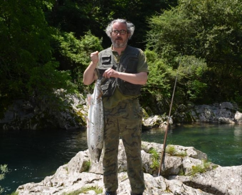 Salmón en el Sella